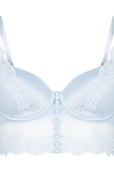 Hunkemöller Voorgevormde longline beugel bh Laila Blauw - Afbeelding 2