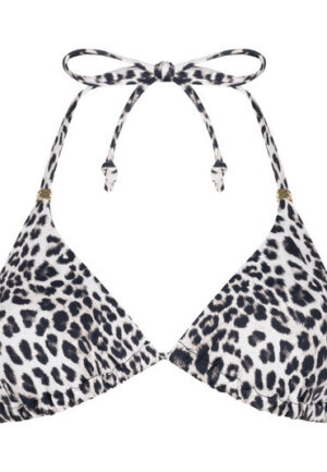 Alternative view of Hunkemöller Triangle Bikinitop Leopard Zwart
