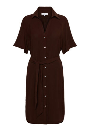 &Co - Bruin | Dames | Jurk | Bruin | 3XL | regular | Kamst mode