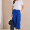 3/4 broek met wijde pijpen in Loose Fit