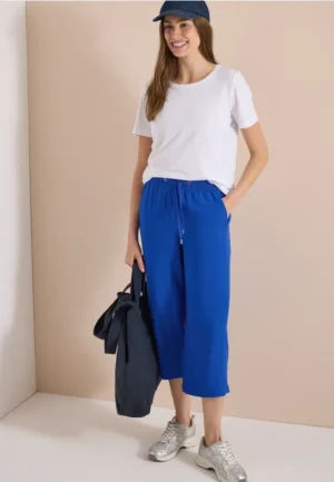 3/4 broek met wijde pijpen in Loose Fit