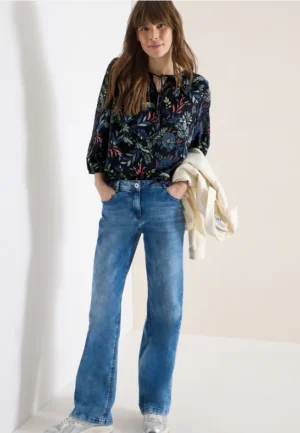 3/4-mouwen blouse met bloemenpatroon