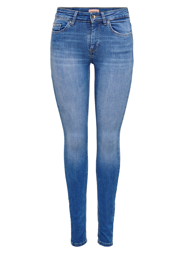 Only 15225794 Onlblush Life Mid Skinny Skinny Fit Rea12187 Medium Blue 15225794