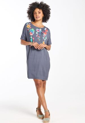 Alternative view of Loose dress Baya Grey Poolparty print