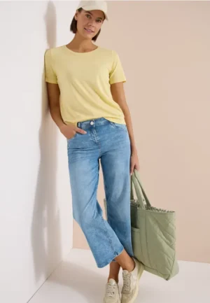 7/8 Wide Leg jeans in Slim Fit