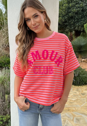 Amour Club Oversized Shirt Neon Oranje