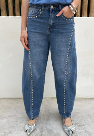Barrel Studs Jeans Blue