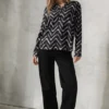 Bedrukte blouse