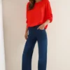 Blouse in effen kleur