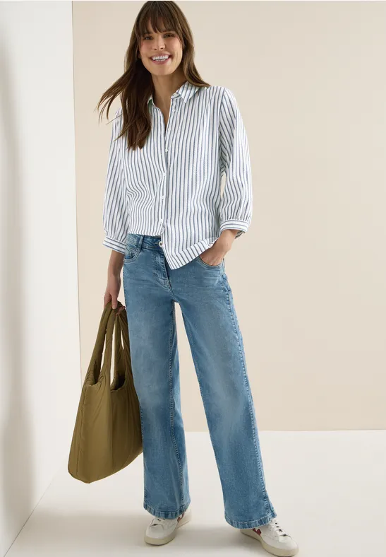 Blouse in seersucker kwaliteit