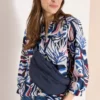 Blouse met 3/4 mouwen en meerkleurige print