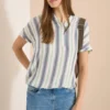 Blouse met korte mouwen