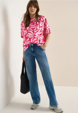 Blouse met korte mouwen
