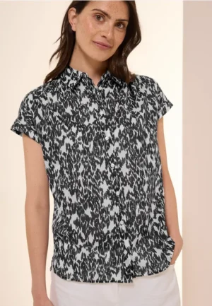 Blouse met minimale print