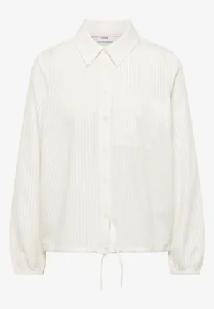 Alternative view of Blouse met overhemdkraag en strepen