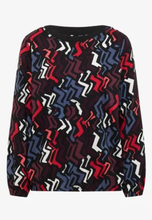 Alternative view of Blouse met print en glitter