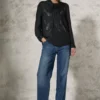 Blouse met sjaalkraag