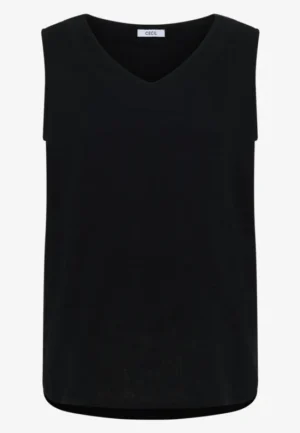 Alternative view of Blousetop met V-hals van mousseline