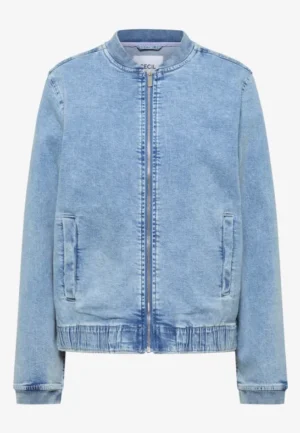 Alternative view of Blouson in denimkwaliteit met ritssluiting