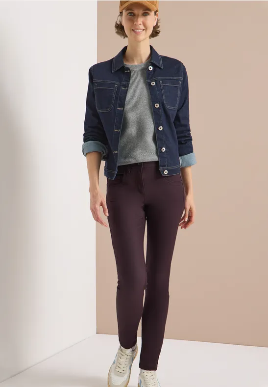 Broek in lederlook