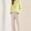 Broek met gewassen look