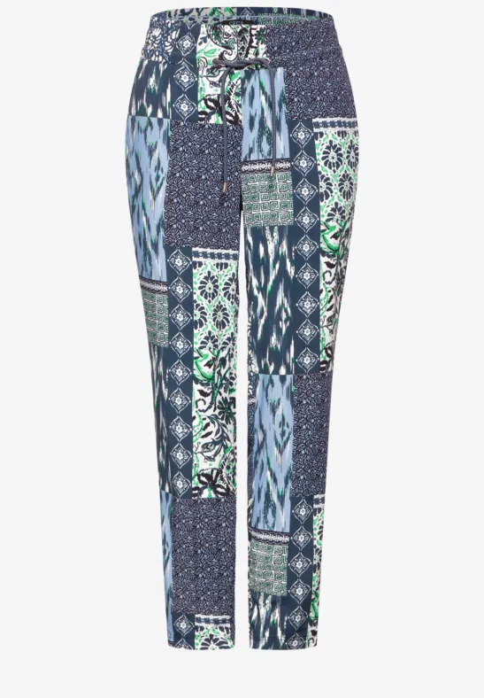 Broek met patchworkprint - Afbeelding 2