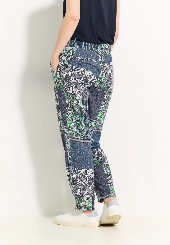 Broek met patchworkprint - Afbeelding 3