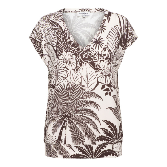 &Co - Bruin | Dames | Top | Bruin | XS | regular | Kamst mode