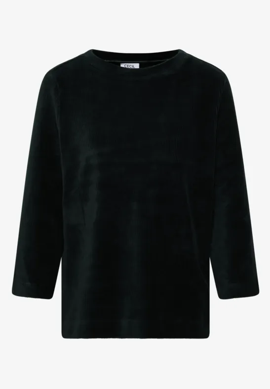 Corduroy overhemd in effen kleur - Afbeelding 2