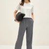 Crepe broek met rechte leg