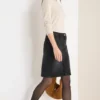 Denim rok met studs