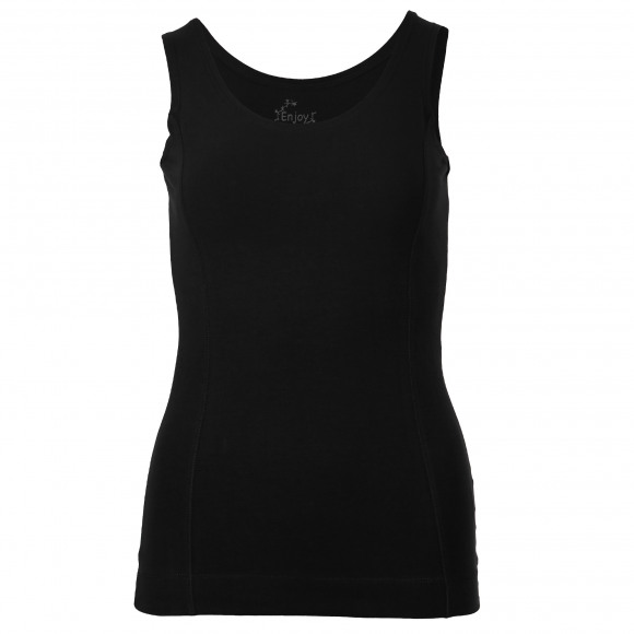 Enjoy - Zwart | Dames | Top | Zwart | XXL | regular | Kamst mode