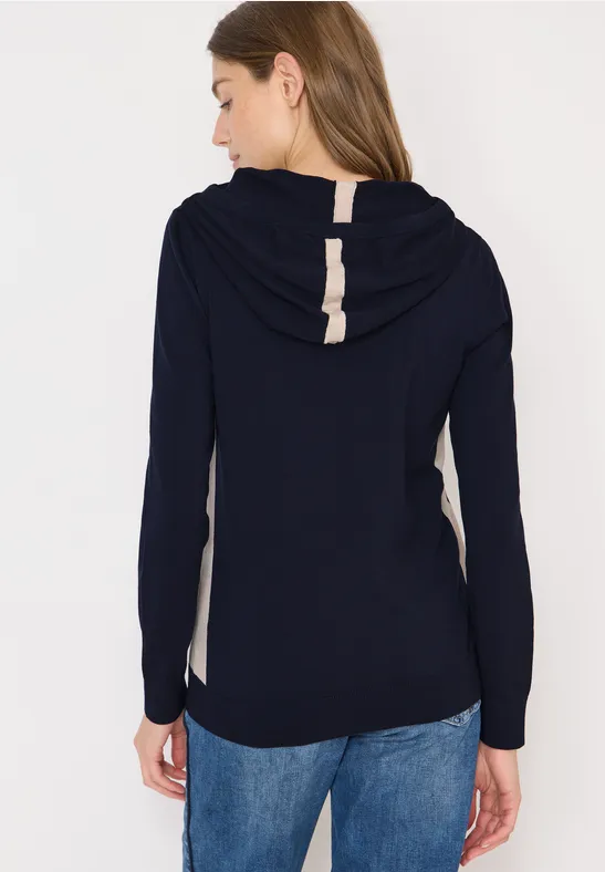 Fijn gebreide hoodie - Afbeelding 3
