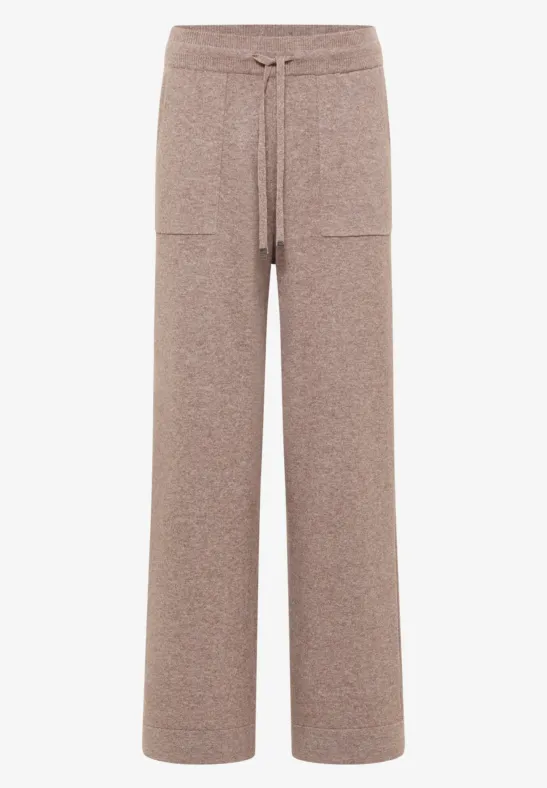 Gebreide broek met wijde pijpen - Afbeelding 2