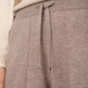 Gebreide broek met wijde pijpen