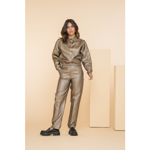 Geisha - Geel | unisex | Broek | Geel | 3XL | regular | Kamst mode