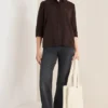 Gekleurd Lyocell overhemd blouse