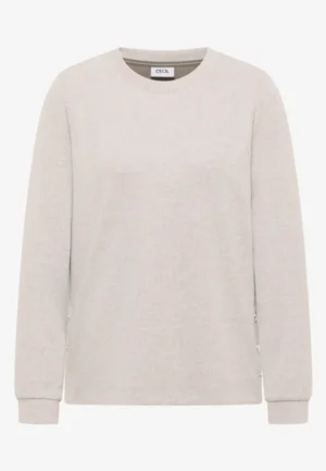 Alternative view of Gemêleerd shirt met knopen