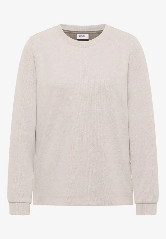 Gemêleerd shirt met knopen - Afbeelding 2