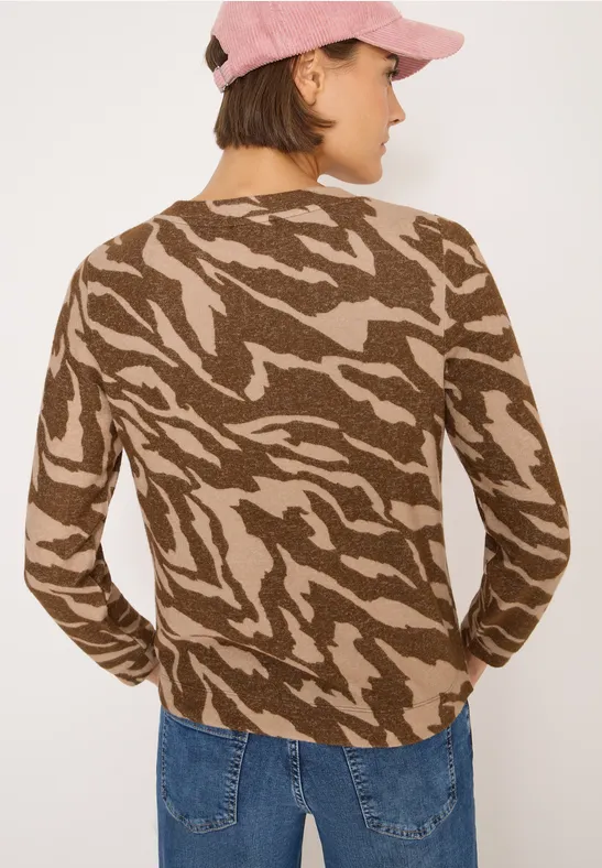 Gemêleerd shirt met patroon - Afbeelding 3