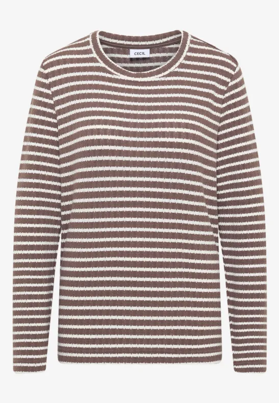 Gestreept shirt met lange mouwen - Afbeelding 2