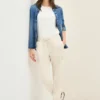 Gestreepte cargo broek