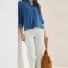Gestreepte jeans met Wide Legs