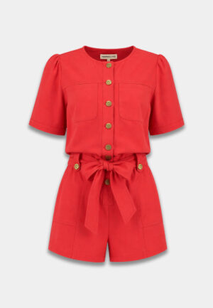 Harper & Yve - Rood | Dames | Broek | Rood | XL | regular | Kamst mode