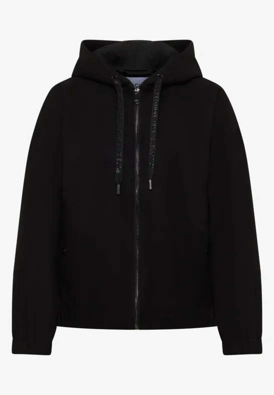 Hoodie blouson in wollook - Afbeelding 2