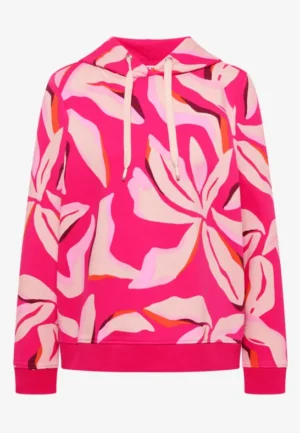 Hoodie met bloemenpatroon