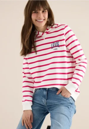 Hoodie met borstprint