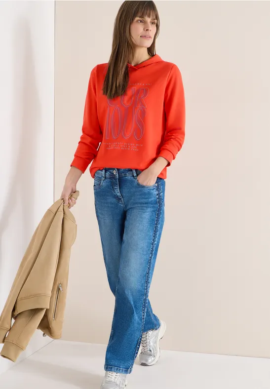 Hoodie shirt met print