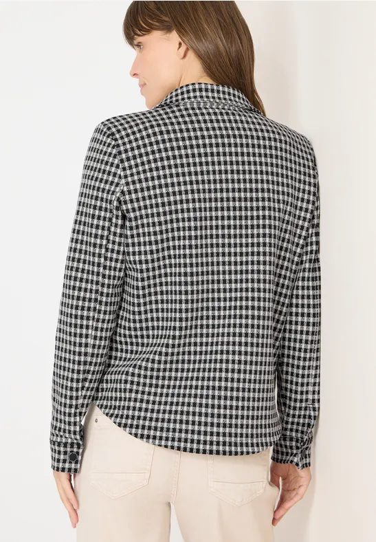 Jacquard geruite binnenjas - Afbeelding 3