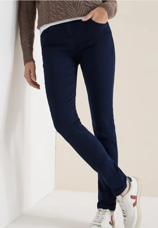 Jeans met elastische tailleband